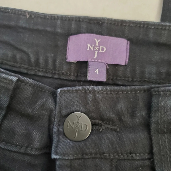 NYDJ Black Denim Alina Legging Jeans Size 4 - Picture 5 of 9